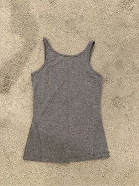 lululemon athletica Gray Heathered Scoop Tank